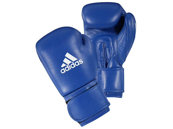 Adidas IBA Licensed Stamped Amateur Boxing Comp Gloves Blue